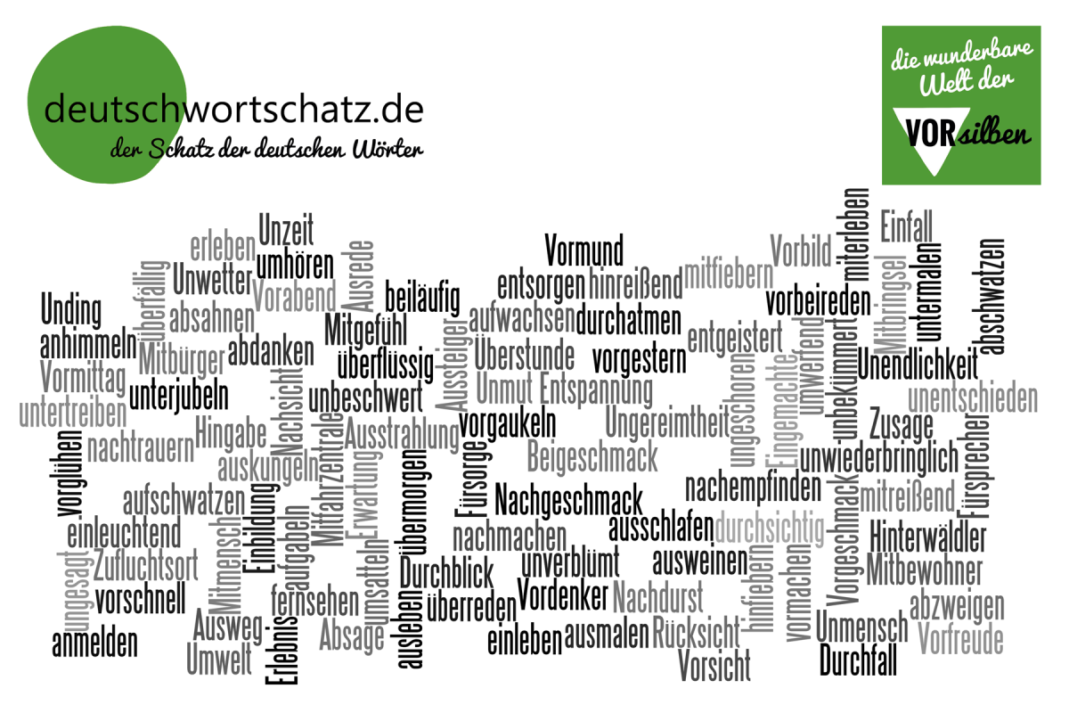 wunderbare Welt der Vorsilben - deutsche Wörter - deutscher Wortschatz