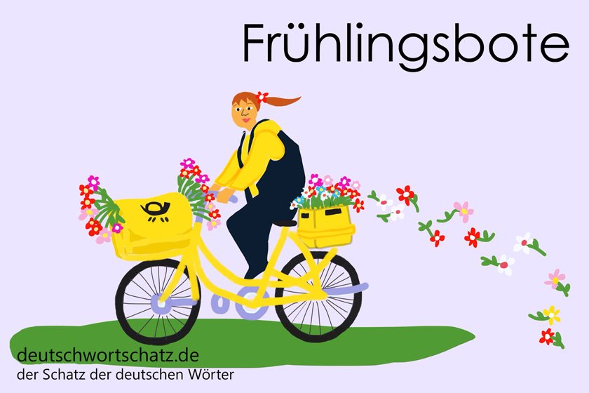 Frühlingsbote - die schönsten deutschen Wörter - Berufe Deutsch Wortschatz