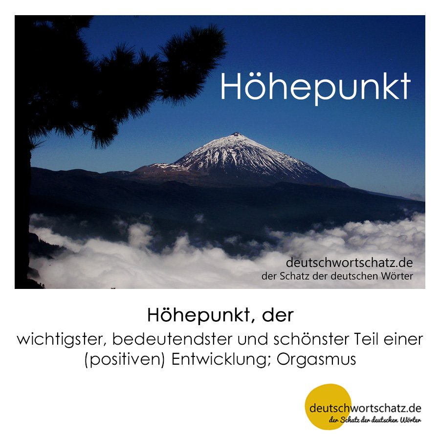 Höhepunkt - Wortschatz mit Bildern lernen - Deutsch lernen