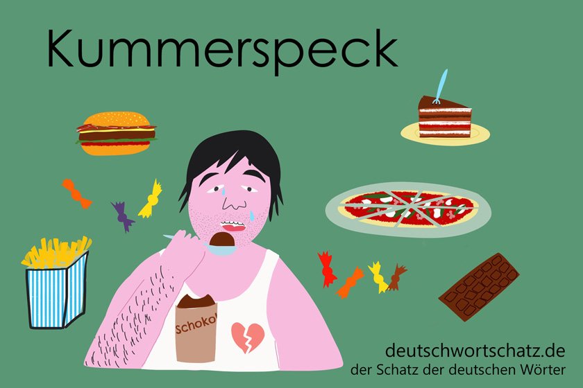 Kummerspeck - die schönsten deutschen Wörter - Gefahren im deutschen Sprachraum - Deutsch Wortschatz