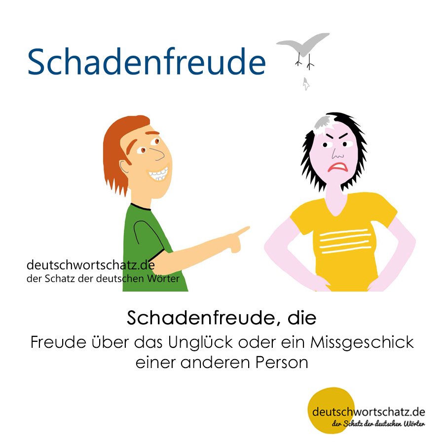 Schadenfreude - Wortschatz mit Bildern lernen - Deutsch lernen