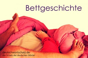 Bettgeschichte - Deutsch Wortschatz - Wortschatzbilder