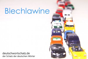 Blechlawine - Deutsch Wortschatz - Wortschatzbilder