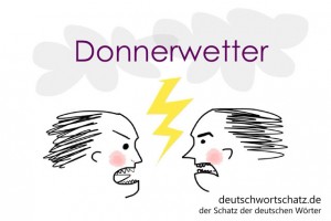 Donnerwetter - Deutsch Wortschatz - Wortschatzbilder