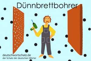Dünnbrettbohrer - Deutsch Wortschatz - Wortschatzbilder