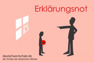 Erklärungsnot - Deutsch Wortschatz - Wortschatzbilder