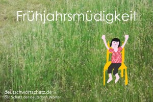 Frühjahrsmüdigkeit - Deutsch Wortschatz - Wortschatzbilder