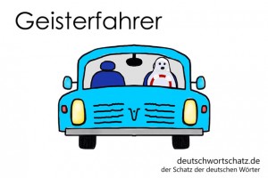 Geisterfahrer - Deutsch Wortschatz - Wortschatzbilder