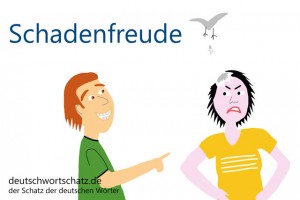 Schadenfreude - Deutsch Wortschatz - Wortschatzbilder