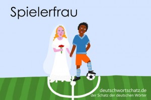 Spielerfrau - Deutsch Wortschatz - Wortschatzbilder