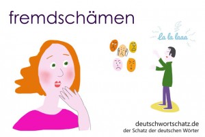 fremdschämen - Deutsch Wortschatz - Wortschatzbilder